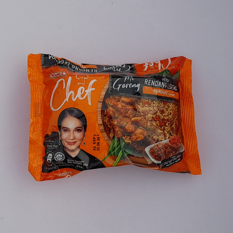mamee chef laksa mi goreng rendang legenda